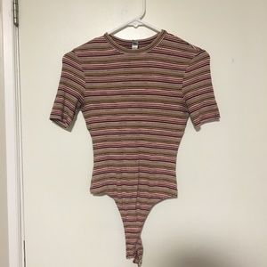 American Apparel Short Sleeve Ribbed Bodysuit